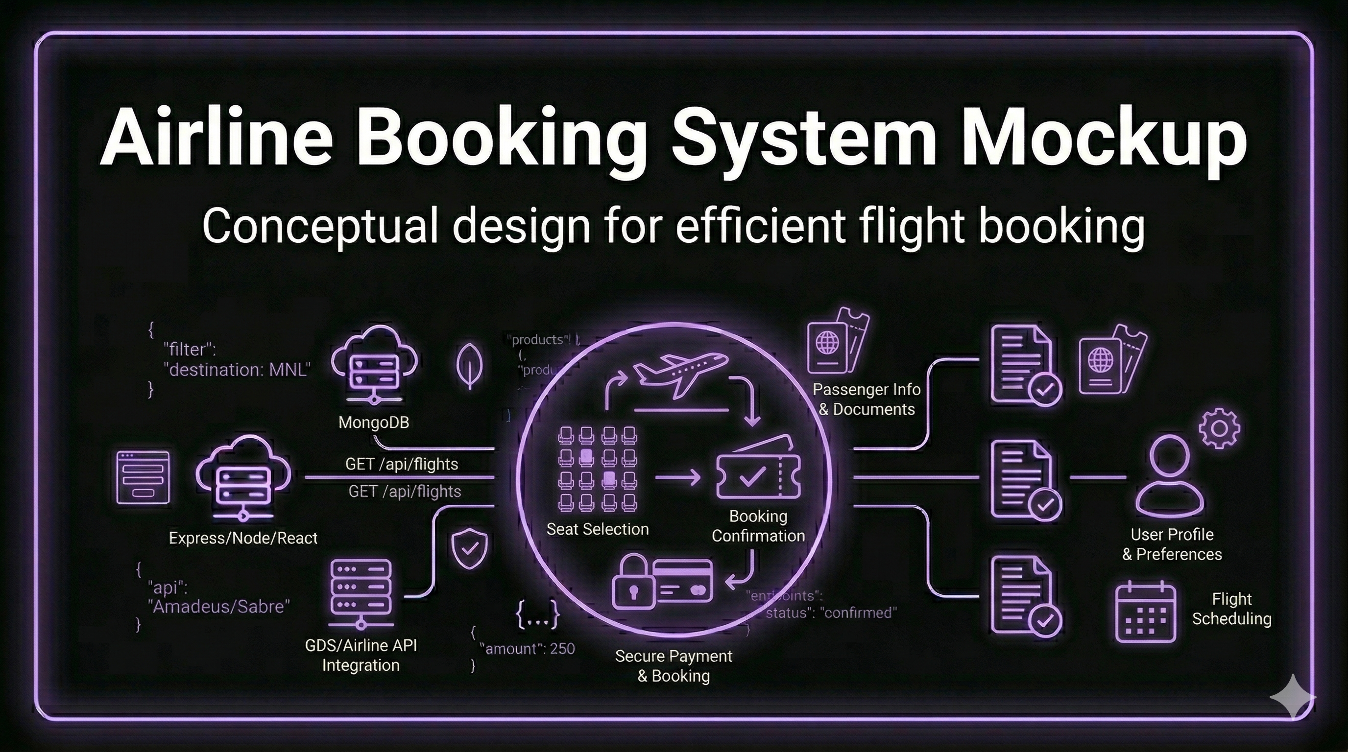 Airline Booking System Mockup